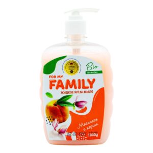Рідке крем-мило для рук For my Family, Магнолія та персик, 1 л