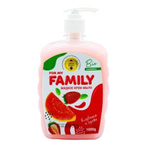 Рідке мило For my Family Полуниця та гуава з дозатором, 1 л